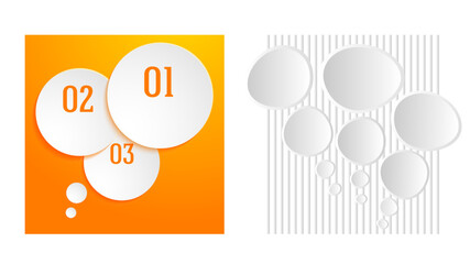 Wall Mural - set design business presentation template. vector illustration eps 10. can be used for chart process