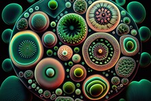 Microscopic Diatoms Sea Flowers Haeckel Inspiration