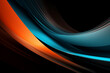 © MxCaptures - Abstract blue and orange background with lines - Generative Ai