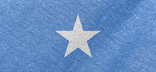 Wall Mural - somalia fabric flag cotton material wide flags wallpaper-colored fabric somalia flag background