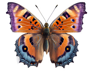 Wall Mural - beautiful butterfly on a transparent background For decorating projects related to wildlife. generative AI