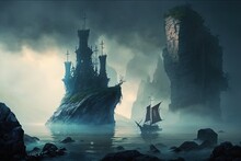 Mists From Seafaring Fantasies Shroud The Isles Secrets Generative AI