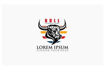 Wall Mural - bull vector concept design company logo