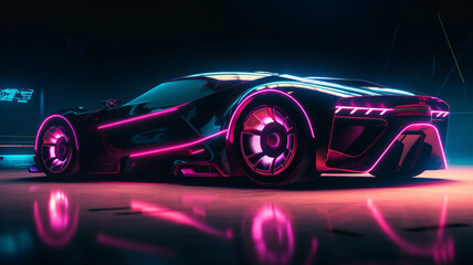 sport car wallpaper Ai Generative	