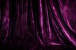  a purple curtain with a black background and a black cat sitting on top of the curtain and looking at the viewer through the curtain,.  generative ai