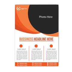 Wall Mural - business flyer , Brochure, Poster template design 