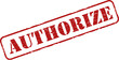 © muh - Authorize grunge rubber stamp