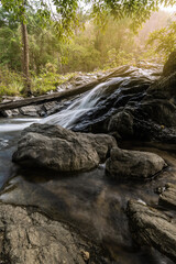 Wall Mural - Khlong Nam Lai Waterfall, Beautiful waterfalls in klong Lan national park of Thailand