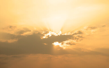 Wall Mural - beautiful morning natural sun light expansive sky