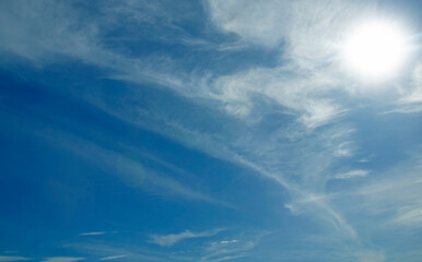 Wall Mural - beautiful morning natural sun light expansive sky