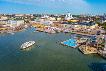 Wall Mural - Panorama view of Helsinki in Finland