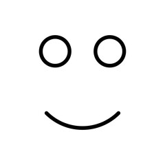 Poster -  Happy vector icon, smile symbol. flat vector illustration for web site or mobile app.eps