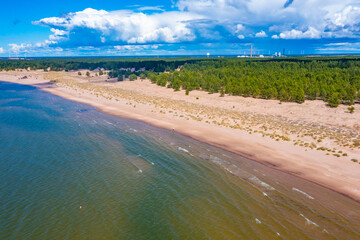 Sticker - Panorama view of Yyteri beach in Finland