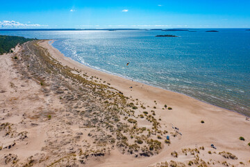 Wall Mural - Panorama view of Yyteri beach in Finland