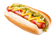 hot dog sandwich isolated on a transparent background