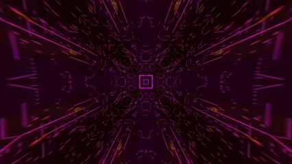 Abstract loop animation with colorful fractal pattern movements