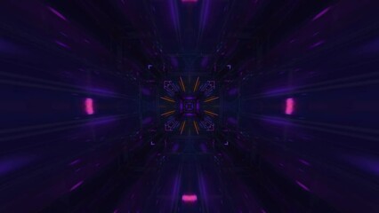 Abstract loop animation with colorful fractal pattern movements