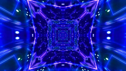 Abstract loop animation with colorful fractal pattern movements