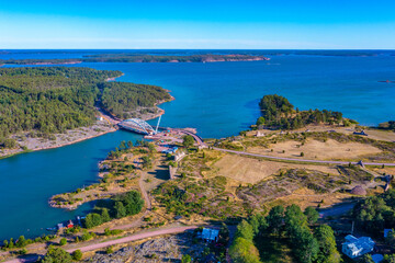 Wall Mural - Panorama view of Aland islands near Bomarsund in Finland