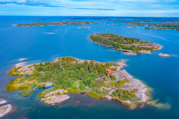 Wall Mural - Panorama view of Aland archipelago near JГ¤rsГ¶ in Finland