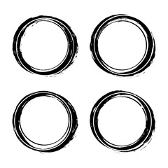 Super set of circles lines sketch hand drawn. Doodle circles for design elements