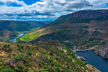 Wall Mural - Panorama view of river Douro from Picon del Moro viewpoint in Spain