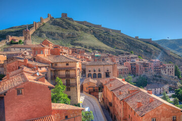 Sticker - Fortification above Spanish town Albarracin