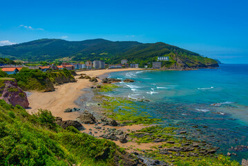 Wall Mural - Aerial view of Playa de Bakio in Spain