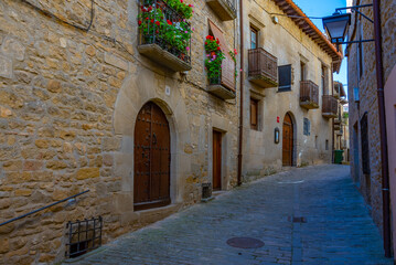 Wall Mural - Medieval street in Spanish village Sos del Rey Catolico