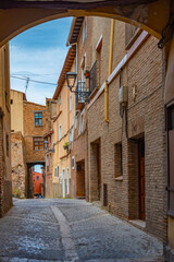 Wall Mural - Medieval street in Spanish town Tarazona