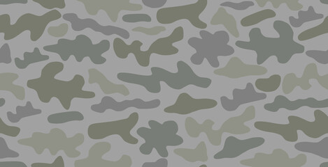 Seamless Green Gray Camouflage Paint Splatter Pattern