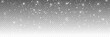 © Creative - Snowfall isolated on transparent background.  Magic snowfall winter effect. Vector falling snow template