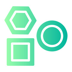 Sticker - geometric shapes icon 