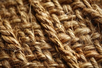 Poster - detailed close-up of a woven fabric texture created with Generative AI technology