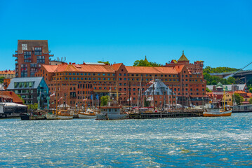 Wall Mural - Waterfront in the port of Göteborg, Sweden