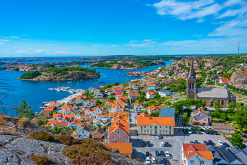 Wall Mural - Panorama view of Swedish town Fjällbacka