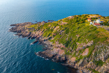 Canvas Print - Aerial view of Kullaberg peninsula in Sweden