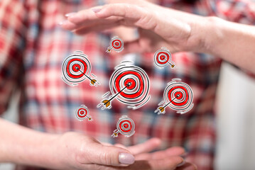 Wall Mural - Concept of business target