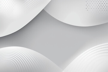 Poster - abstract curve white and gray gradient color background, Generative AI	