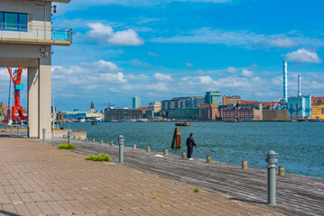 Wall Mural - Waterfront in the port of Göteborg, Sweden