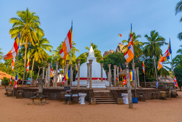 Sticker - Ambasthala Dagaba at Mihintale buddhist site in Sri Lanka