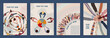 © melita - Volunteer people concept brochure leaflet poster editable template. Raised arms and hands up multicultural people. People diversity in a circle with hands on top of each other top view