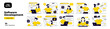 © darkovujic - Software Development illustrations. Mega set. Collection of scenes with men and women involved in software or web development. Vector Illustration