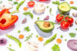 © ricka_kinamoto - Various fresh vegetables pattern