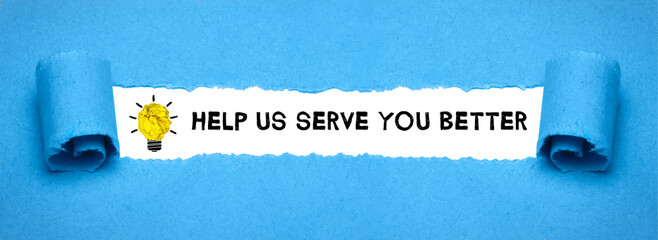 Wall Mural - Help us serve you better