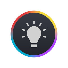 Sticker - Bulb - Pictogram (icon) 