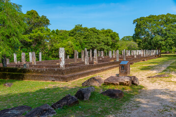 Sticker - Ancient Bhikku Hospital at Polonnaruwa, Sri Lanka