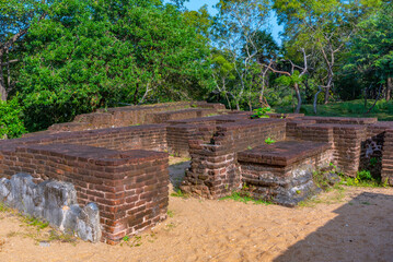 Sticker - Ruins of the royal palace at Polonnaruwa, Sri Lanka