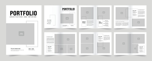Wall Mural - architecture portfolio interior portfolio design portfolio template design