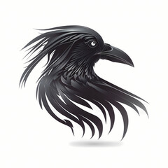 Poster - Raven Logo. Generative AI